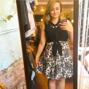 Effie’s heart black & white carnaby skirt